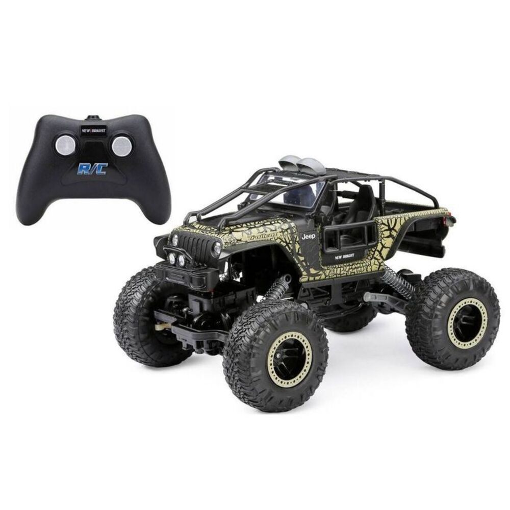 Open Box - New Bright -  RC Jeep Trailcat Rock Crawler - 1:14 Sc Black